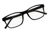 Top View of Perry Ellis PEBX55 Unisex Square Full Rim Designer Reading Glasses in Gloss Black Marble 52mm