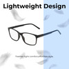 Lightweight Construction Illustration of Perry Ellis PEBX55 Designer Bi-Focal Prescription Rx Eyeglasses in Gloss Black Marble Unisex Square Full Rim Acetate 52 mm
