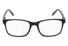 Front View of Perry Ellis PEBX55 Designer Progressive Lens Prescription Rx Eyeglasses in Gloss Black Marble Unisex Square Full Rim Acetate 52 mm
