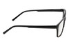 Side View of Perry Ellis PEBX55 Designer Progressive Lens Blue Light Blocking Eyeglasses in Gloss Black Marble Unisex Square Full Rim Acetate 52 mm