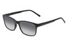 Perry Ellis PEBX55 Unisex Square Designer NON-polarized Sunglasses in Gloss Black Marble 52mm CHOOSE LENS COLOR with Custom Cut Grey Gradient Lenses