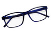 Top Laying View of Perry Ellis PEBX55 Designer Progressive Lens Blue Light Blocking Eyeglasses in Gloss Navy Blue Marble Unisex Square Full Rim Acetate 52 mm