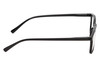Side View of Perry Ellis PEBX57 Designer Progressive Lens Blue Light Blocking Eyeglasses in Gloss Black Marble Unisex Panthos Full Rim Acetate 50 mm