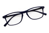 Top View of Perry Ellis PEBX57 Designer Reading Eye Glasses with Custom Cut Powered Lenses in Gloss Navy Blue Marble Unisex Panthos Full Rim Acetate 50 mm