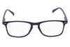 Front View of Perry Ellis PEBX57 Designer Single Vision Prescription Rx Eyeglasses in Gloss Navy Blue Marble Unisex Panthos Full Rim Acetate 50 mm