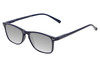 Perry Ellis PEBX57 Unisex Panthos Designer Polarized Sunglasses in Gloss Navy Blue Marble 50mm CHOOSE LENS COLOR with Custom Cut Silver Mirror Lenses