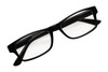 Top View of Perry Ellis PEBX59 Designer Reading Eye Glasses with Custom Cut Powered Lenses in Gloss Black Marble Unisex Rectangular Full Rim Acetate 50 mm