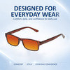 Comfort, Stylish, Everyday Confidence Illustration of Perry Ellis PEBX59 Designer Polarized Sunglasses with Custom Cut Red Mirror Lenses in Gloss Dark Brown Marble Unisex Rectangular Full Rim Acetate 50 mm