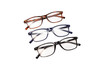 Side View of Perry Ellis PEBX55 Unisex Square Full Rim Designer Reading Glasses in Gloss Navy Blue Marble, Gloss Black Marble, Gloss Navy Blue Marble 52mm