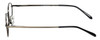 Side View of Calabria MetalFlex U Brown Designer Blue Light Block Reading Glasses 48mm /Power