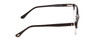 Side View of Ernest Hemingway H4819 Designer Blue Light Blocking Eyeglasses in Black Clear Grey Gradient Ladies Cateye Full Rim Acetate 52 mm