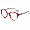ELLE EL15557R glasses in Crystal Red / Modern Art White Black