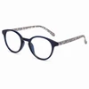 ELLE EL15557R glasses in Crystal Navy Blue / Modern Art Pink