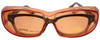 Medspex 6000 Orange Fit Over Safety Glasses Fitover Prescription Eyewear, Migraine Glasses Light Sensitivity Glasses Women Men Outdoor Indoor Blue Light Blocker Over Glasses Eye Protection image 9