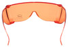 Medspex 3000 Orange Large Fit Over Safety Glasses Fitover Prescription Eyewear, Migraine Glasses Light Sensitivity Glasses Women Men Outdoor Indoor Blue Light Blocker Over Glasses Eye Protection image 2