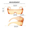 Medspex 3000 Orange Large Fit Over Safety Glasses Fitover Prescription Eyewear, Migraine Glasses Light Sensitivity Glasses Women Men Outdoor Indoor Blue Light Blocker Over Glasses Eye Protection image 6