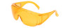 Medspex 1003 Tangerine Fit Over Safety Glasses Fitover Prescription Eyewear, Migraine Glasses Light Sensitivity Glasses Women Men Outdoor Indoor Blue Light Blocker Over Glasses Eye Protection image 2