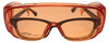 Medspex 1003 Orange Fit Over Safety Glasses Fitover Prescription Eyewear, Migraine Glasses Light Sensitivity Glasses Women Men Outdoor Indoor Blue Light Blocker Over Glasses Eye Protection image 9