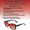 Medspex Calabria SOPHIA Gloss Black Deep Red Color Therapy Reading Glasses image 2