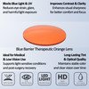 Medspex Calabria SOPHIA Gloss Black Light Orange Color Therapy Reading Glasses image 4