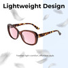 Medspex Calabria SOPHIA Brown Crystal Tortoise FL-41 Rose Color Therapy Reading Glasses image 9