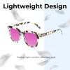 Medspex R785 Shiny Blue Quartz/Brown Black Passion Purple Color Therapy Reading Glasses