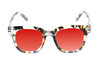 Medspex R785 Shiny Blue Quartz/Brown Black Deep Red Color Therapy Reading Glasses