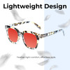 Medspex R785 Shiny Blue Quartz/Brown Black Deep Red Color Therapy Reading Glasses