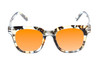 Medspex R785 Shiny Blue Quartz/Brown Black Light Orange Color Therapy Reading Glasses