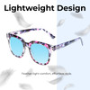 Medspex R785 Shiny Pink Quartz/Blue Black Baby Blue Color Therapy Reading Glasses