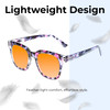 Medspex R785 Shiny Pink Quartz/Blue Black Light Orange Color Therapy Reading Glasses