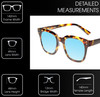 Medspex R785 Tortoise Havana Brown Gold Baby Blue Color Therapy Reading Glasses