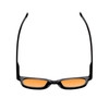 Medspex R785 Gloss Black Light Orange Color Therapy Reading Glasses