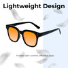Medspex R785 Gloss Black Light Orange Color Therapy Reading Glasses