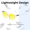 Medspex R785 Crystal Clear Gold Yellow Color Therapy Reading Glasses