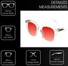 Medspex R785 Crystal Clear Deep Red Color Therapy Reading Glasses