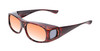 Medspex Fl012 Tortoise Havana FL-41 Rose Color Therapy Reading Glasses