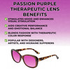 Medspex Calabria SOPHIA Brown Crystal Tortoise Passion Purple Color Therapy Reading Glasses image 2