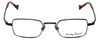 Lucky Brand Designer Eyeglasses Mitchell in Antique Brown :: Custom Left & Right Lens