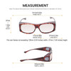 Medspex Fl012 Amber Brown Tortoise Havana Crystal (Fl012) Rose Color Therapy Reading Glasses