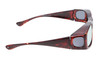 Medspex Fl012 Amber Brown Tortoise Havana Crystal (Fl012) Blue Color Therapy Reading Glasses
