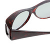 Medspex Fl010 Amber Brown Tortoise Havana Crystal (Fl010) Teal Color Therapy Reading Glasses