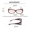 Medspex Fl010 Amber Brown Tortoise Havana Crystal (Fl010) Rose Color Therapy Reading Glasses