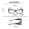 Medspex Fl010 Amber Brown Tortoise Havana Crystal (Fl010) Blue Color Therapy Reading Glasses