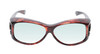 Medspex Fl010 Amber Brown Tortoise Havana Crystal (Fl010) Blue Color Therapy Reading Glasses