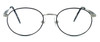 Regency International Designer Eyeglasses Hampton in Silver Black 52mm :: Custom Left & Right Lens