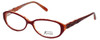Guess by Marciano Designer Eyeglasses GM153-BRNOR in Red :: Custom Left & Right Lens