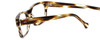 Calabria Elite Designer Eyeglasses CE107 in Striped Tortoise :: Custom Left & Right Lens