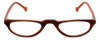 Calabria Elite Designer Eyeglasses CE114 in Brown Stripe :: Custom Left & Right Lens