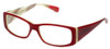 Paul Smith Designer Eyeglasses Rual PS416 in Red 53mm :: Custom Left & Right Lens